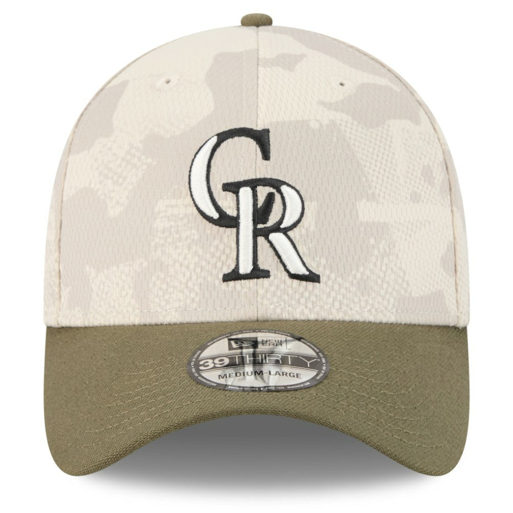 Colorado Rockies New Era 2025 Armed Forces Day 39THIRTY Flex Hat Sale