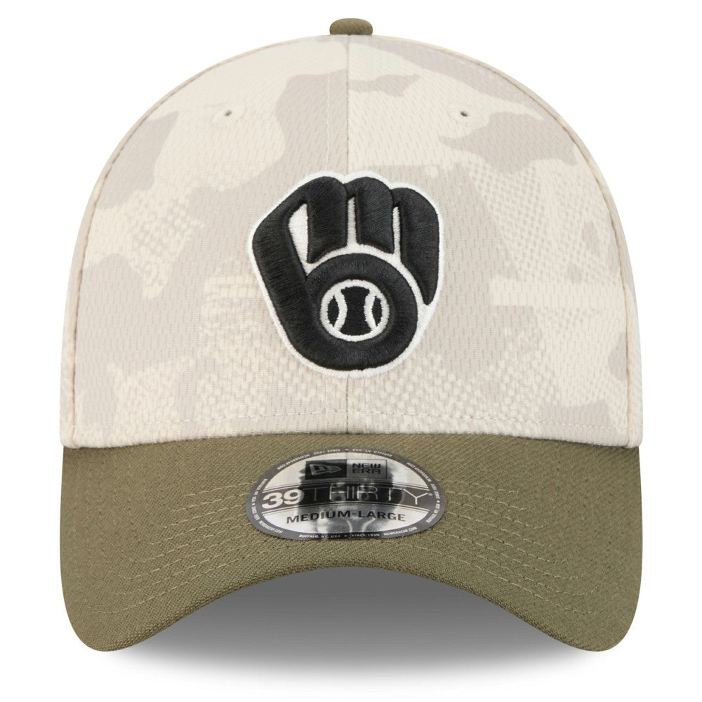 Milwaukee Brewers New Era 2025 Armed Forces Day 39THIRTY Flex Hat Near Me