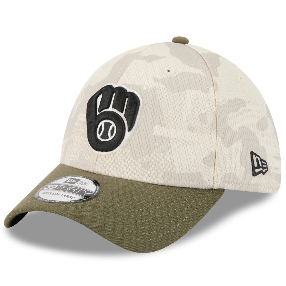 Milwaukee Brewers New Era 2025 Armed Forces Day 39THIRTY Flex Hat Near Me