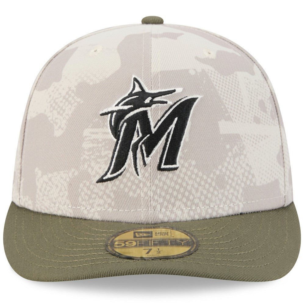 Miami Marlins New Era 2025 Armed Forces Day 59FIFTY Fitted Hat Clearance
