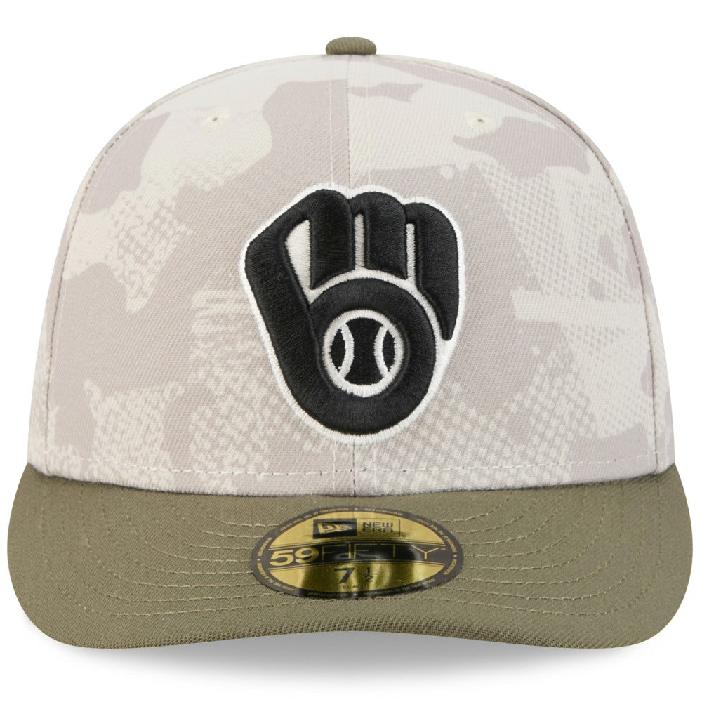 Milwaukee Brewers New Era 2025 Armed Forces Day 59FIFTY Fitted Hat Lifestyle