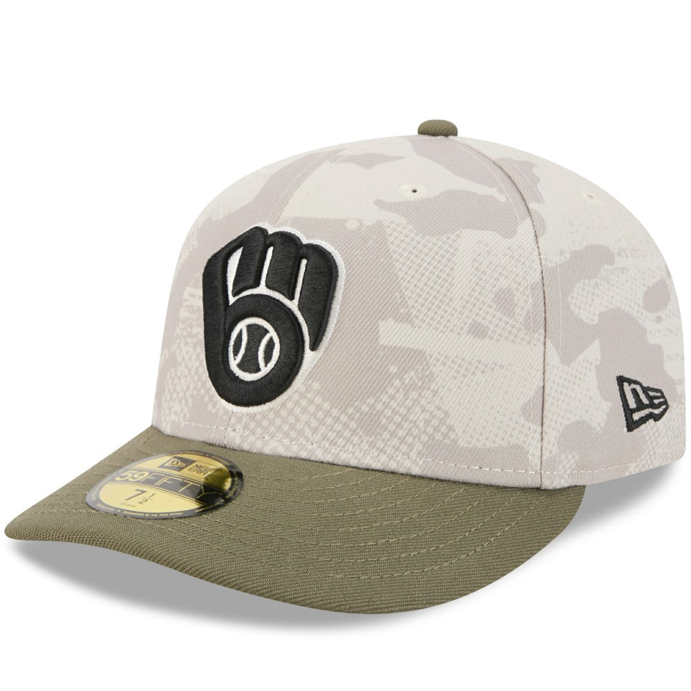 Milwaukee Brewers New Era 2025 Armed Forces Day 59FIFTY Fitted Hat Lifestyle
