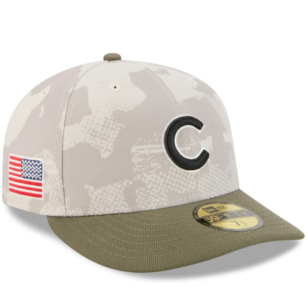 Chicago Cubs New Era 2025 Armed Forces Day 59FIFTY Fitted Hat Lifestyle