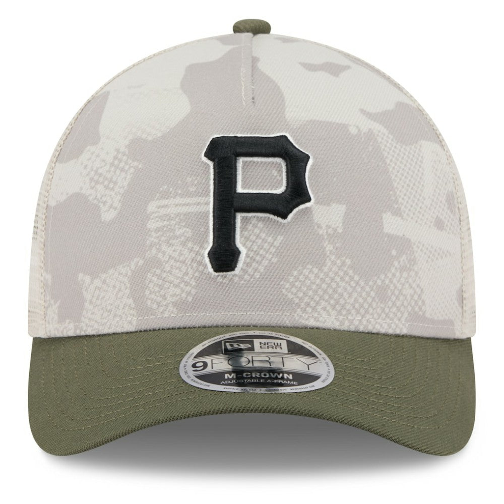 Pittsburgh Pirates New Era 2025 Armed Forces Day 9FORTY M-Crown A-Frame Adjustable Hat Online