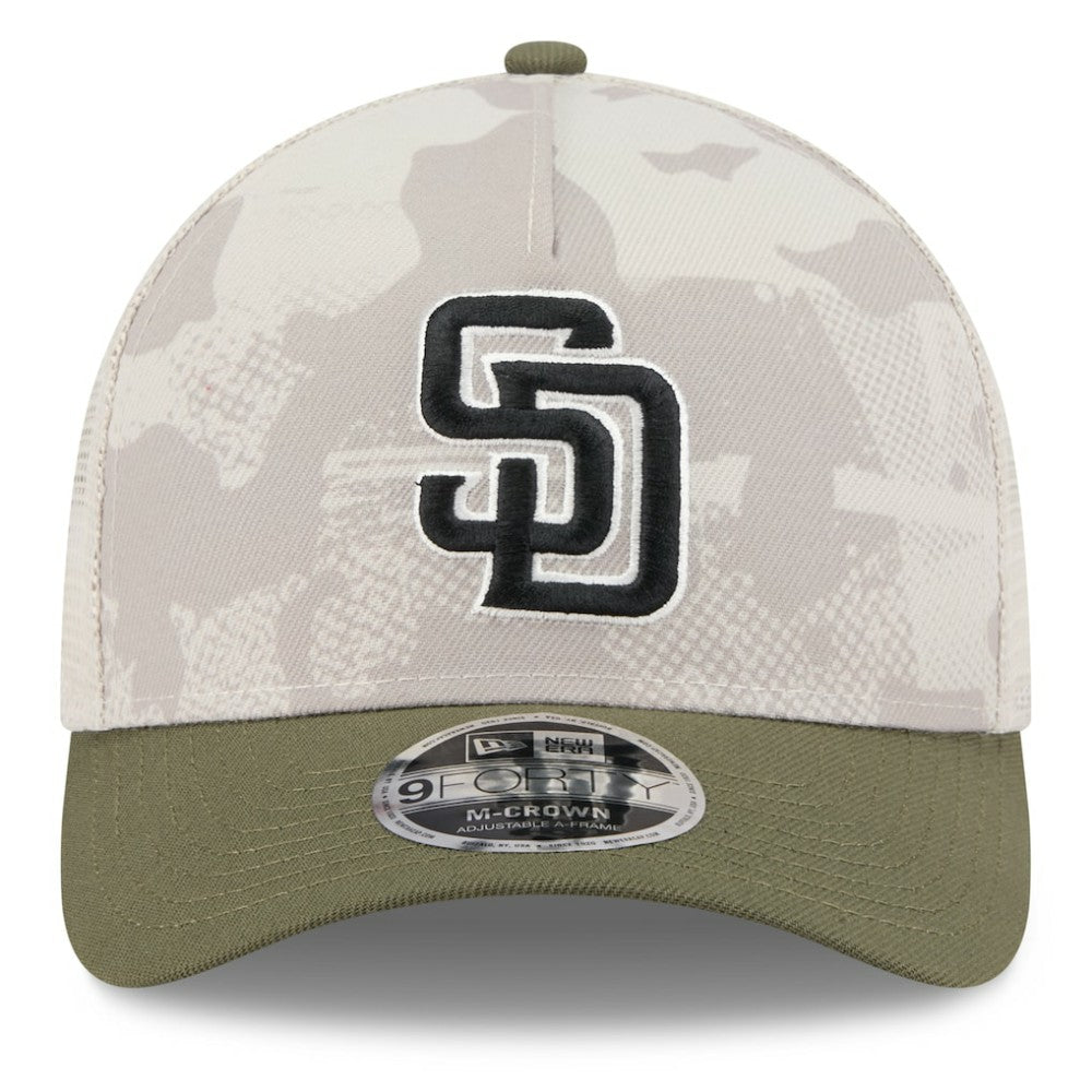 San Diego Padres New Era 2025 Armed Forces Day 9FORTY M-Crown A-Frame Adjustable Hat Online