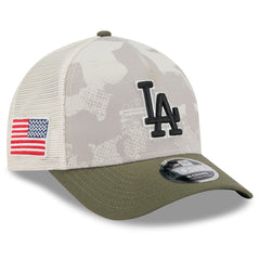 Los Angeles Dodgers New Era 2025 Armed Forces Day 9FORTY M-Crown A-Frame Adjustable Hat On Sale