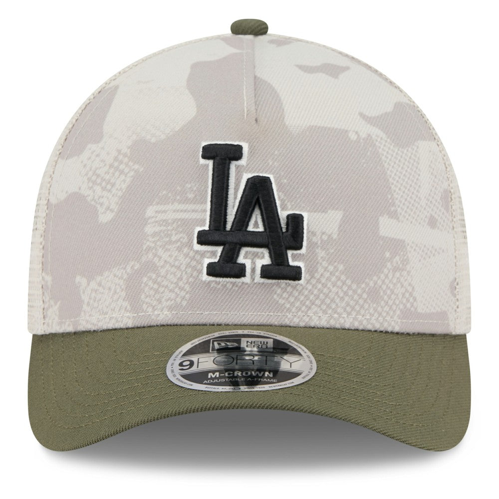 Los Angeles Dodgers New Era 2025 Armed Forces Day 9FORTY M-Crown A-Frame Adjustable Hat On Sale