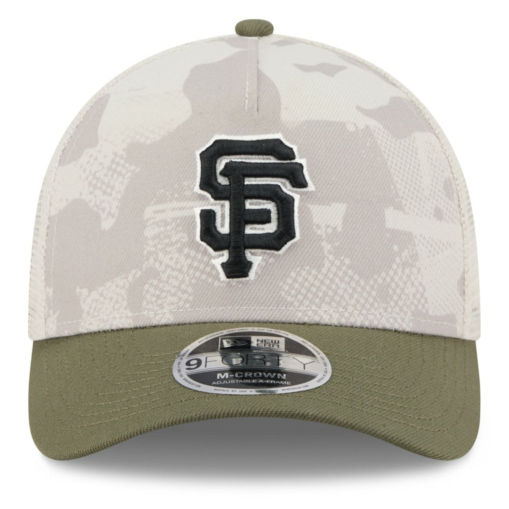 San Francisco Giants New Era 2025 Armed Forces Day 9FORTY M-Crown A-Frame Adjustable Hat On Sale