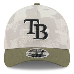 Tampa Bay Rays New Era 2025 Armed Forces Day 9FORTY M-Crown A-Frame Adjustable Hat Sale