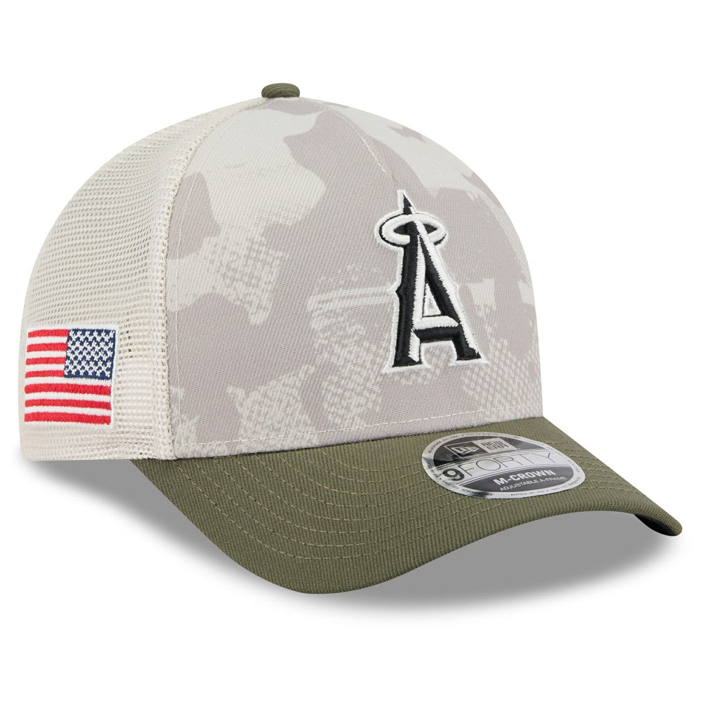 Los Angeles Angels New Era 2025 Armed Forces Day 9FORTY M-Crown A-Frame Adjustable Hat Clearance