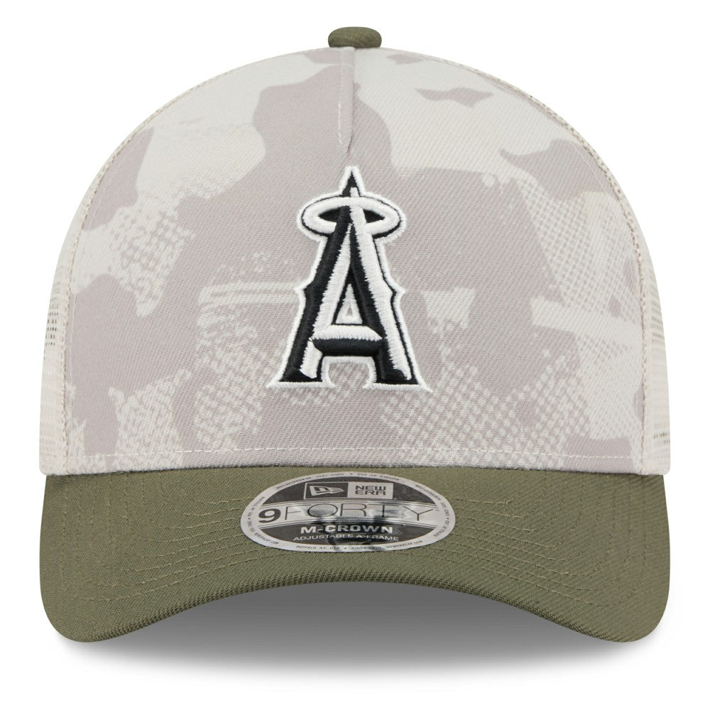 Los Angeles Angels New Era 2025 Armed Forces Day 9FORTY M-Crown A-Frame Adjustable Hat Clearance