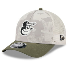 Baltimore Orioles New Era 2025 Armed Forces Day 9FORTY M-Crown A-Frame Adjustable Hat Lifestyle