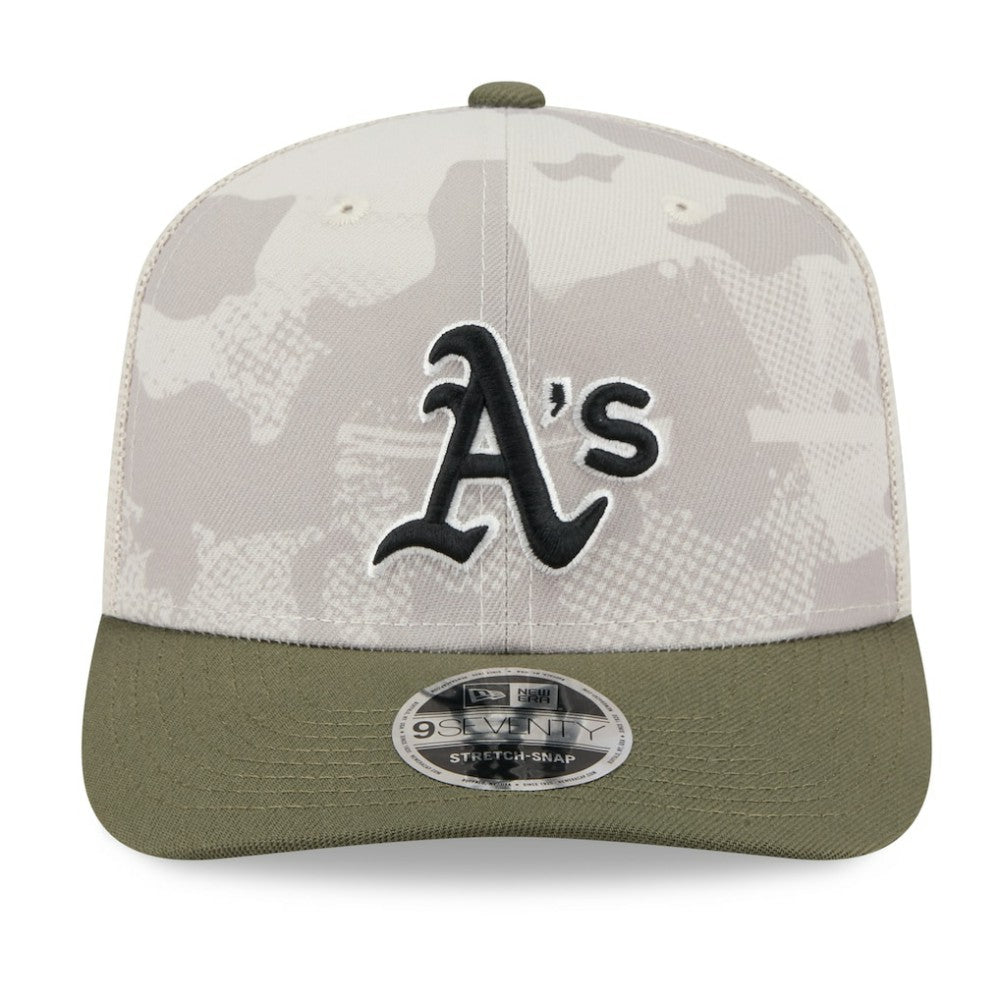 Athletics New Era 2025 Armed Forces Day 9SEVENTY Stretch-Snap Hat discount