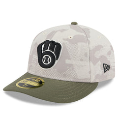 Milwaukee Brewers New Era 2025 Armed Forces Day Low Profile 59FIFTY Fitted Hat On Sale