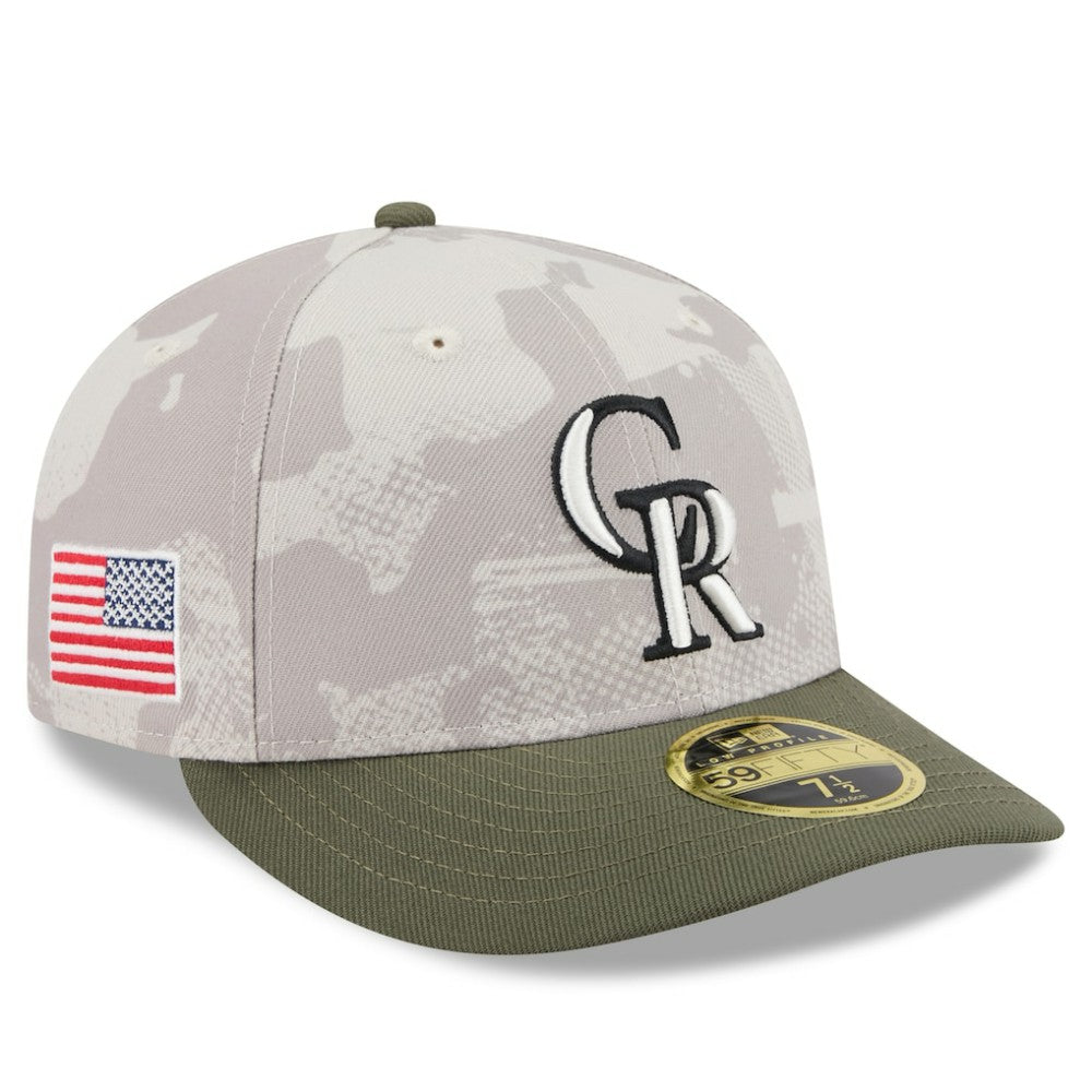 Colorado Rockies New Era 2025 Armed Forces Day Low Profile 59FIFTY Fitted Hat for sale