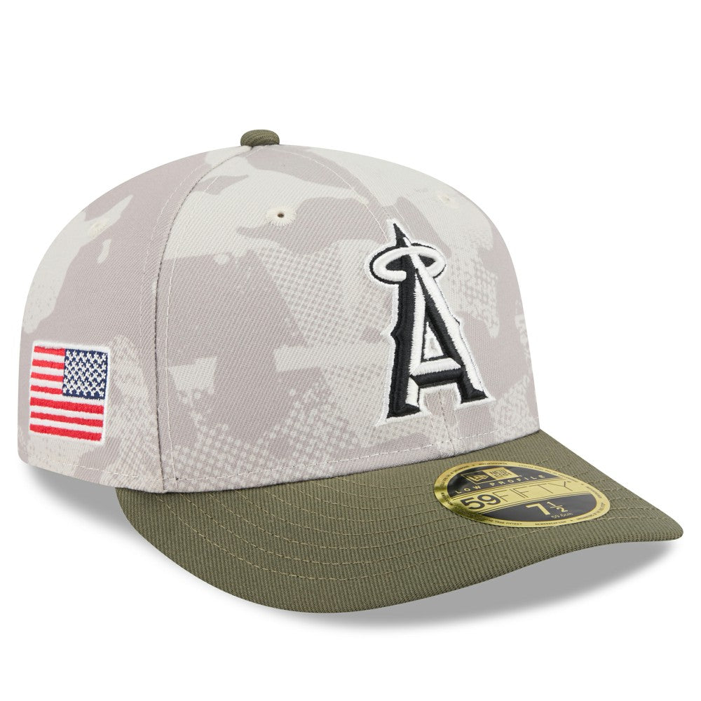 Los Angeles Angels New Era 2025 Armed Forces Day Low Profile 59FIFTY Fitted Hat Near Me