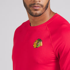 Chicago Blackhawks lululemon Metal Vent Tech Short-Sleeve Shirt True Red