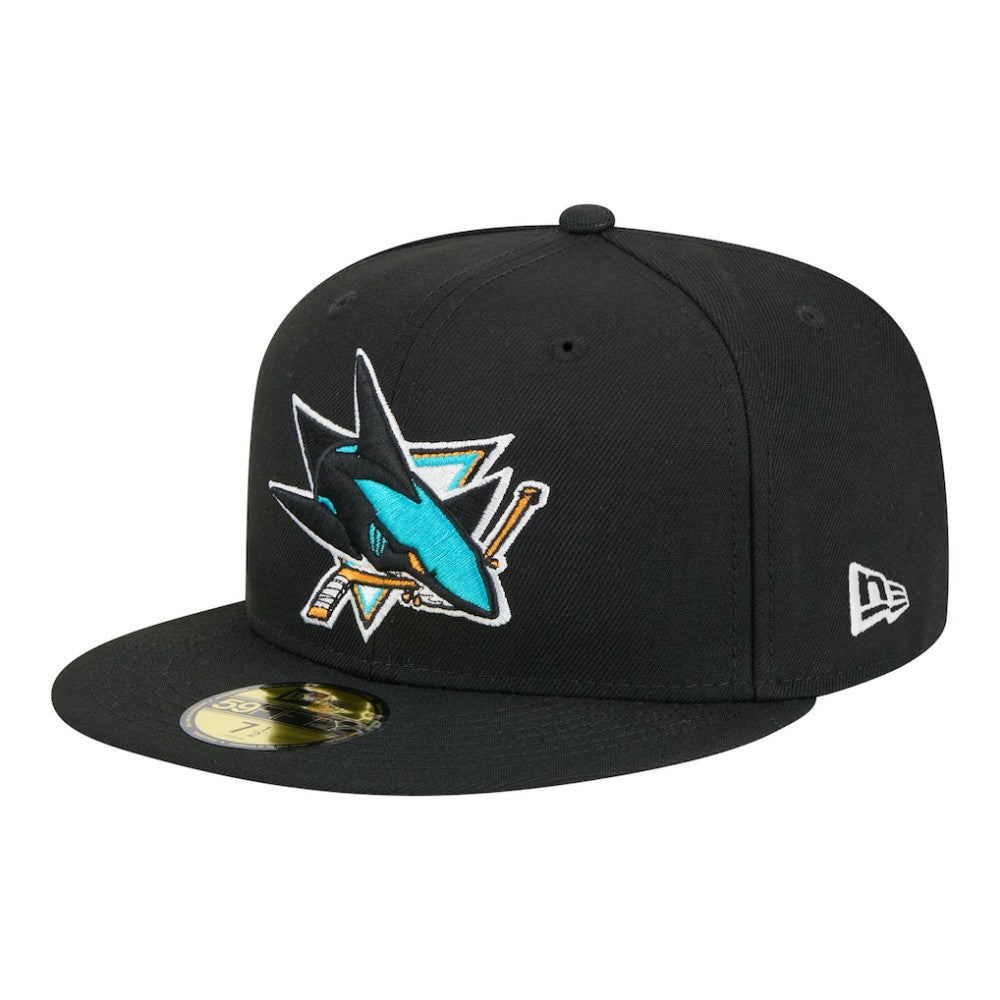 San Jose Sharks - New Era Core 59FIFTY Fitted Hat Black