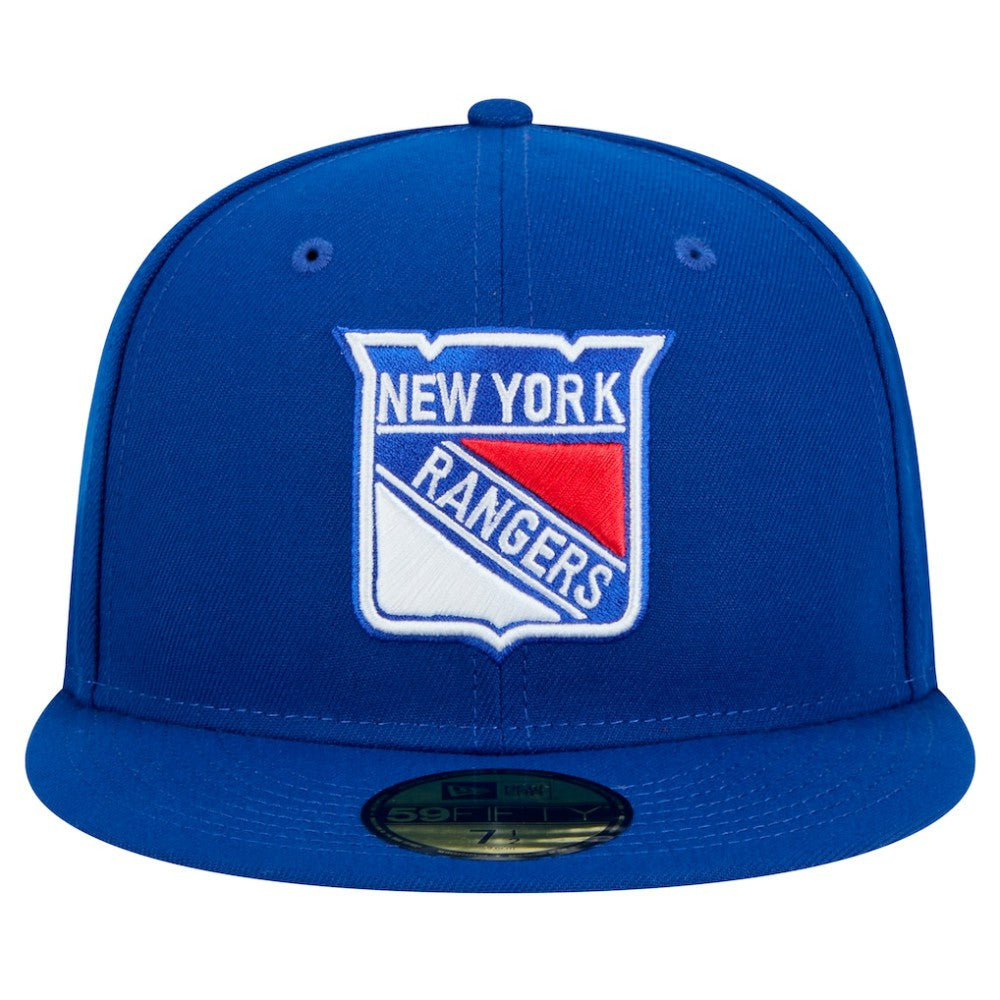 New York Rangers New Era Core 59FIFTY Fitted Hat Blue