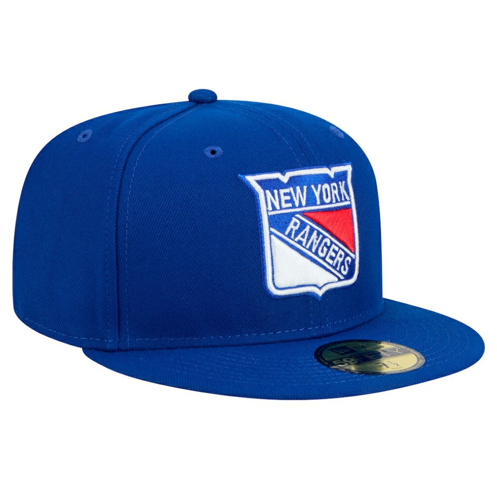New York Rangers New Era Core 59FIFTY Fitted Hat Blue