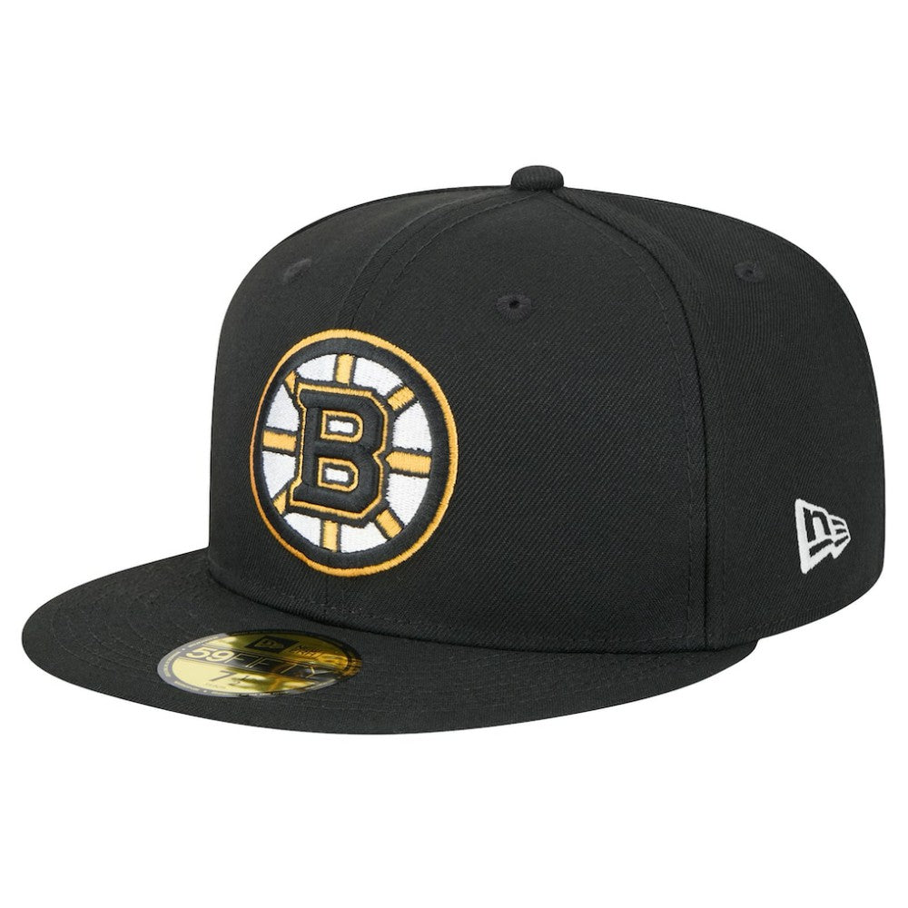 Boston Bruins New Era Core 59FIFTY Fitted Hat Black