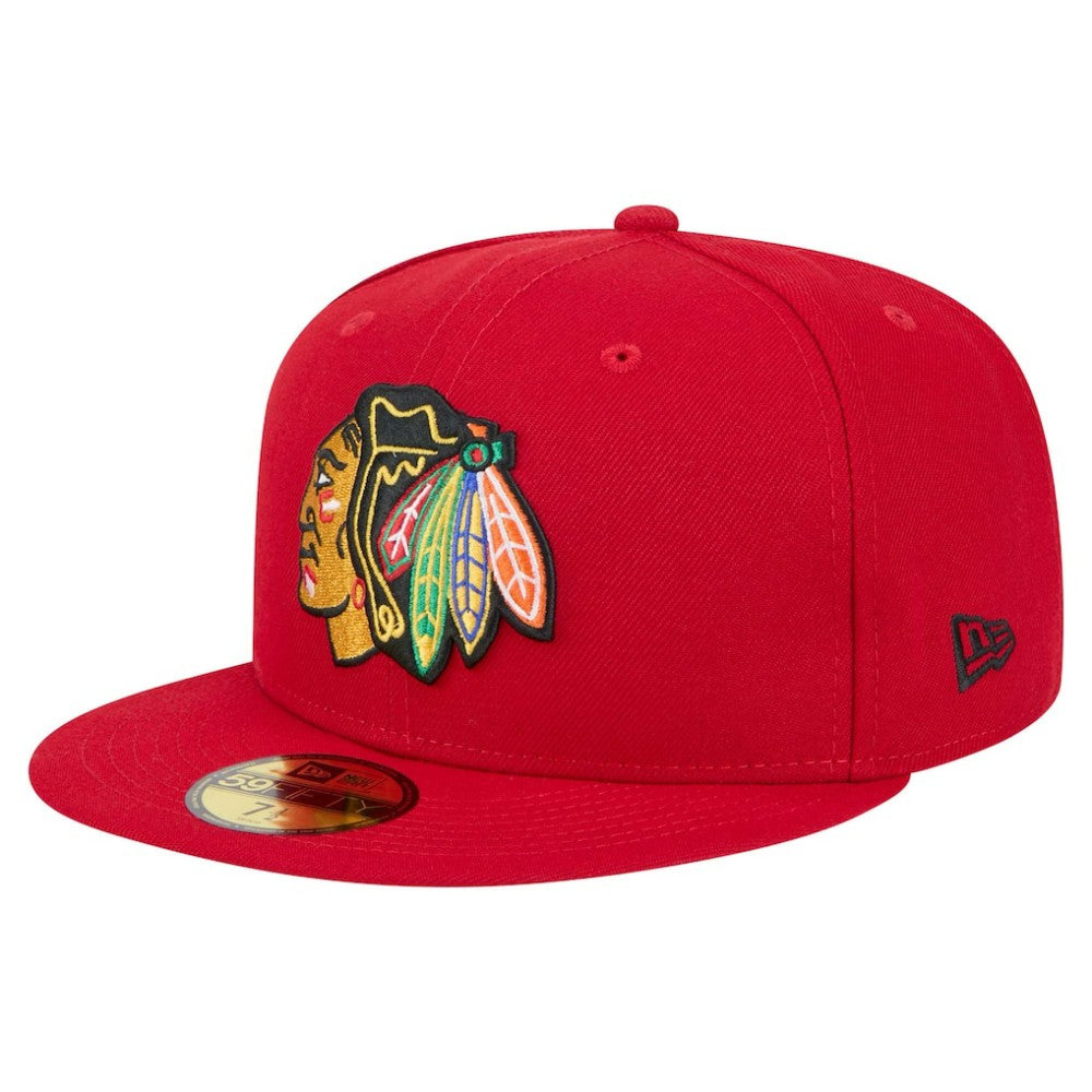 Chicago Blackhawks New Era Core 59FIFTY Fitted Hat Red