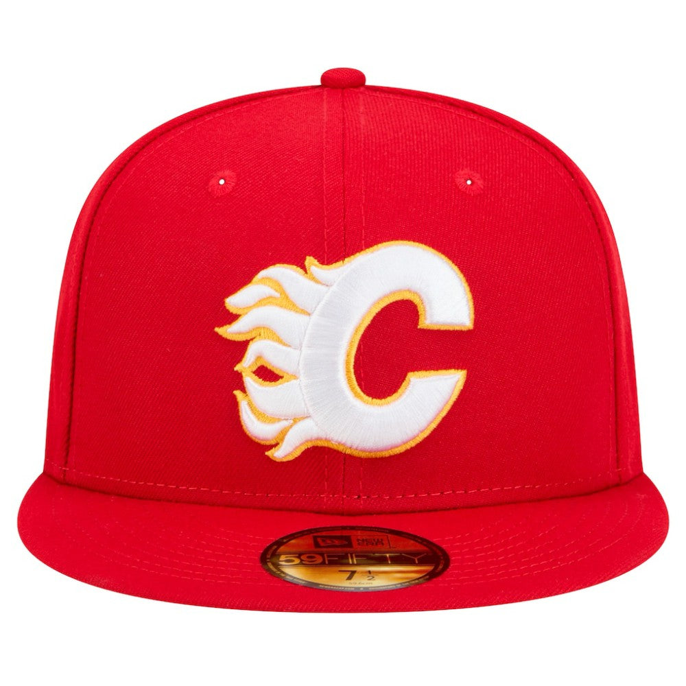 Calgary Flames - New Era Core 59FIFTY Fitted Hat Red