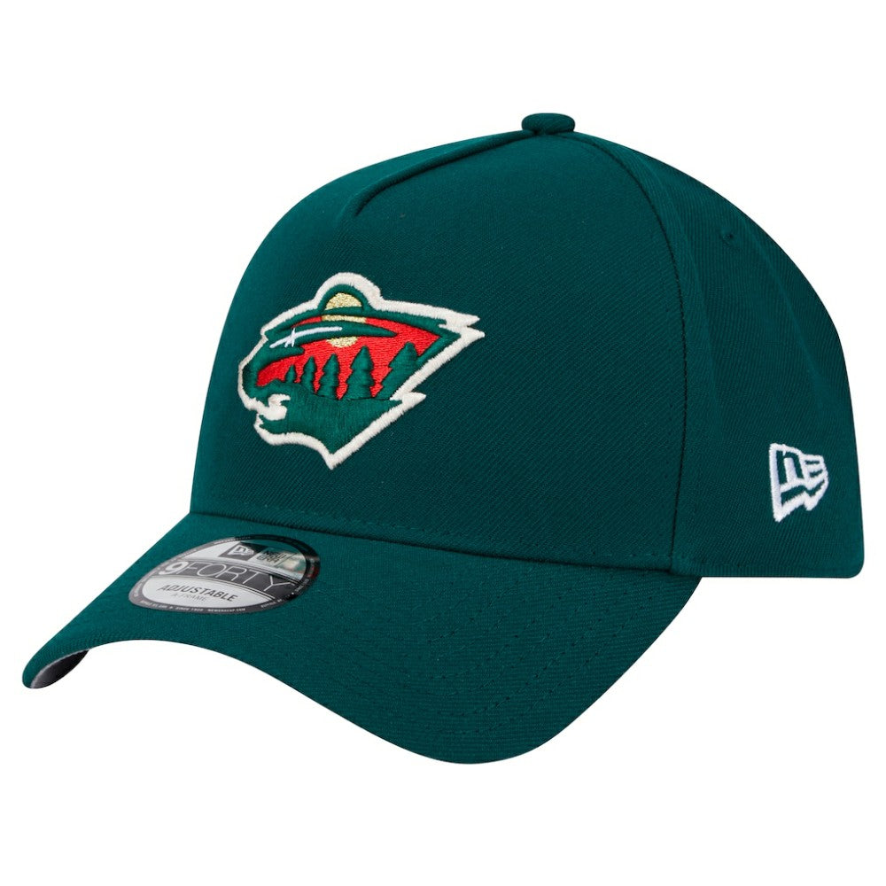 Minnesota Wild - New Era Core A-Frame 9FORTY Adjustable Hat Green