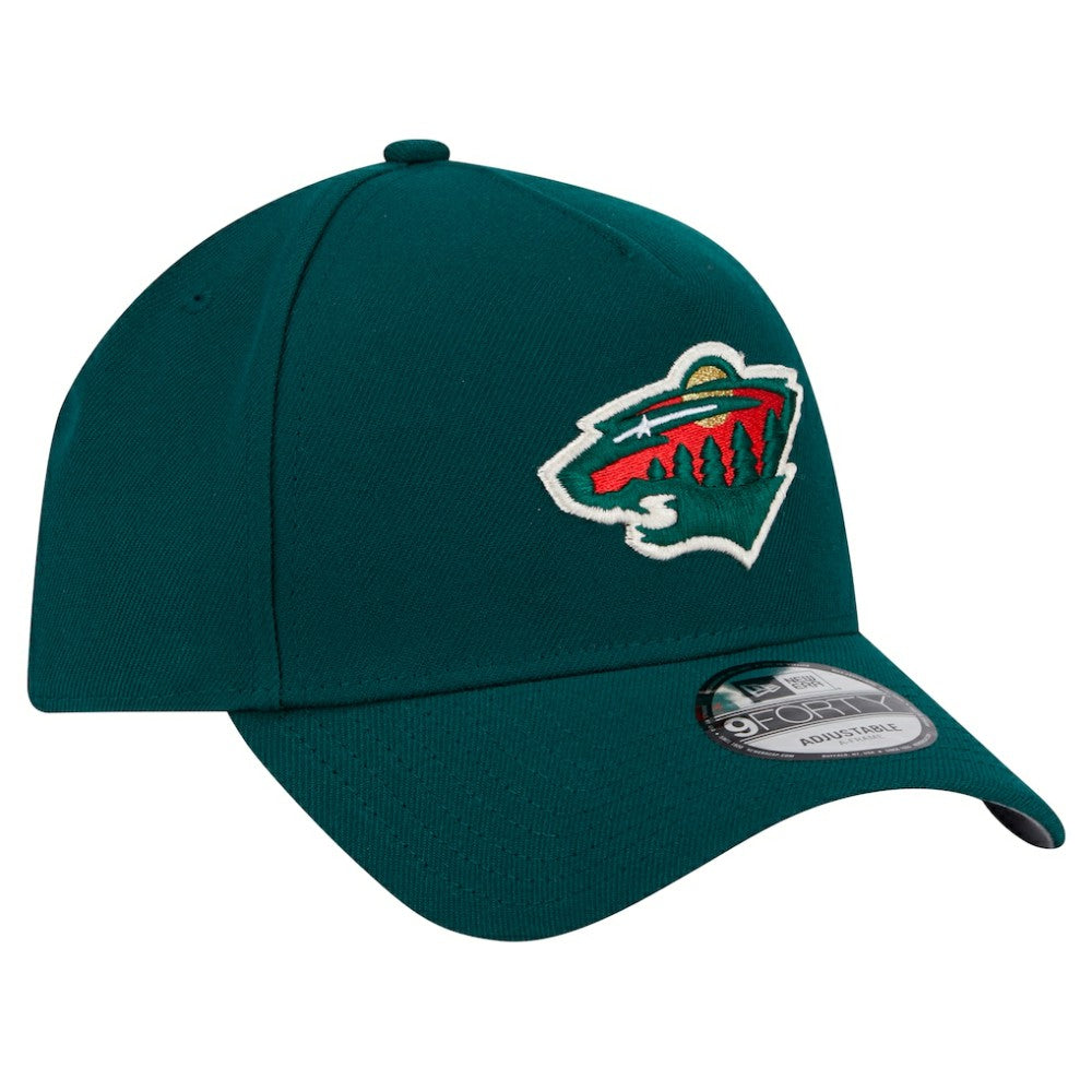 Minnesota Wild - New Era Core A-Frame 9FORTY Adjustable Hat Green