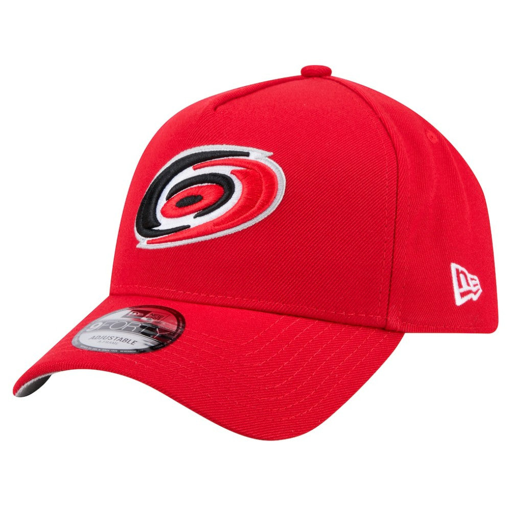 Carolina Hurricanes - New Era Core A-Frame 9FORTY Adjustable Hat Red