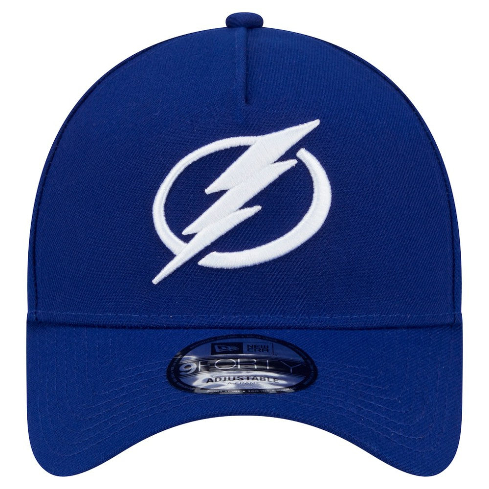 Tampa Bay Lightning - New Era Core A-Frame 9FORTY Adjustable Hat Blue