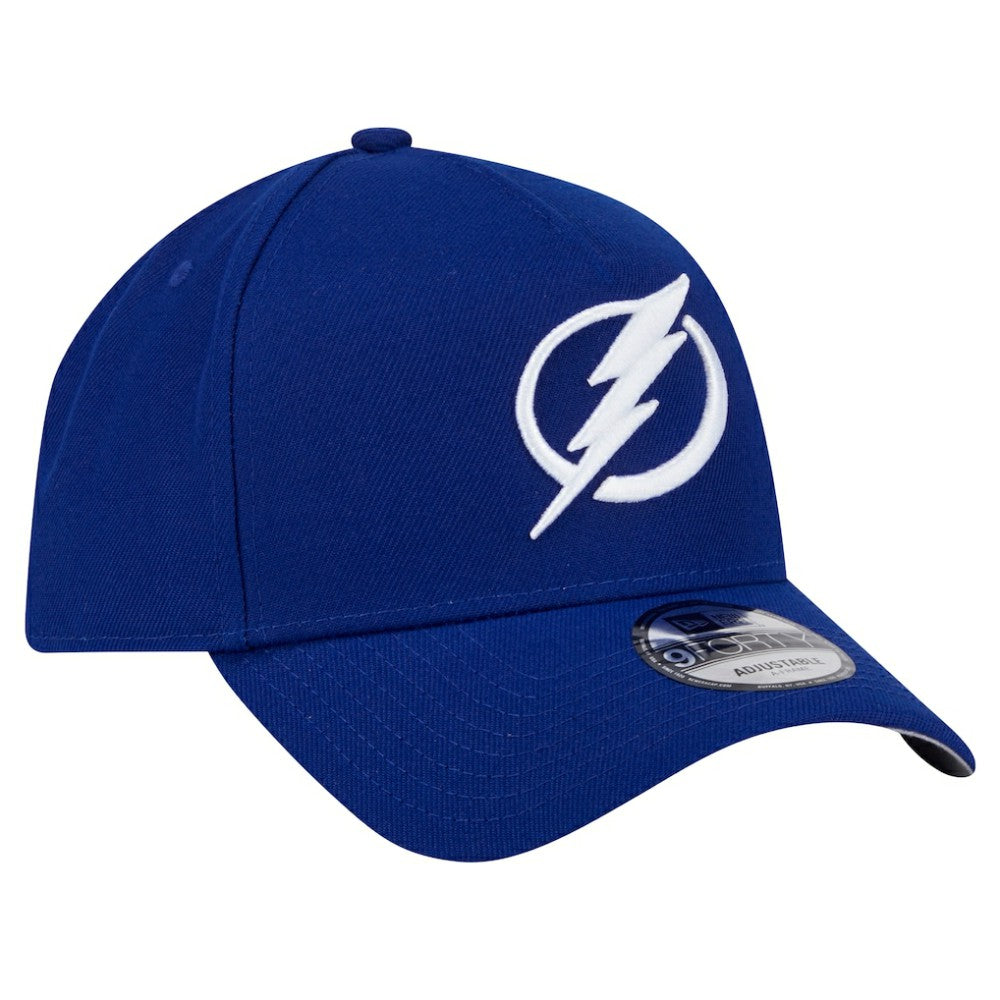 Tampa Bay Lightning - New Era Core A-Frame 9FORTY Adjustable Hat Blue