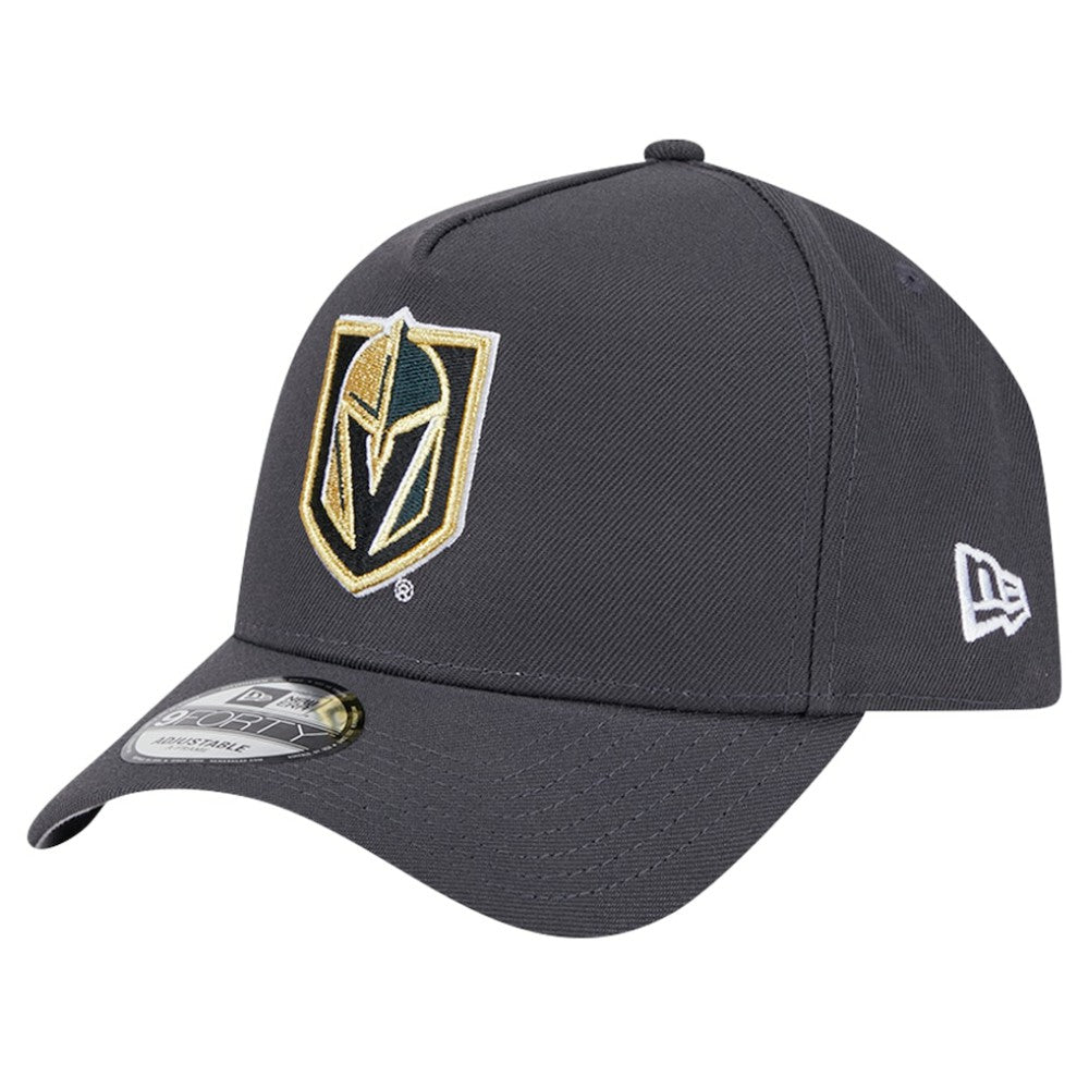 Vegas Golden Knights New Era Core A-Frame 9FORTY Adjustable Hat Gray