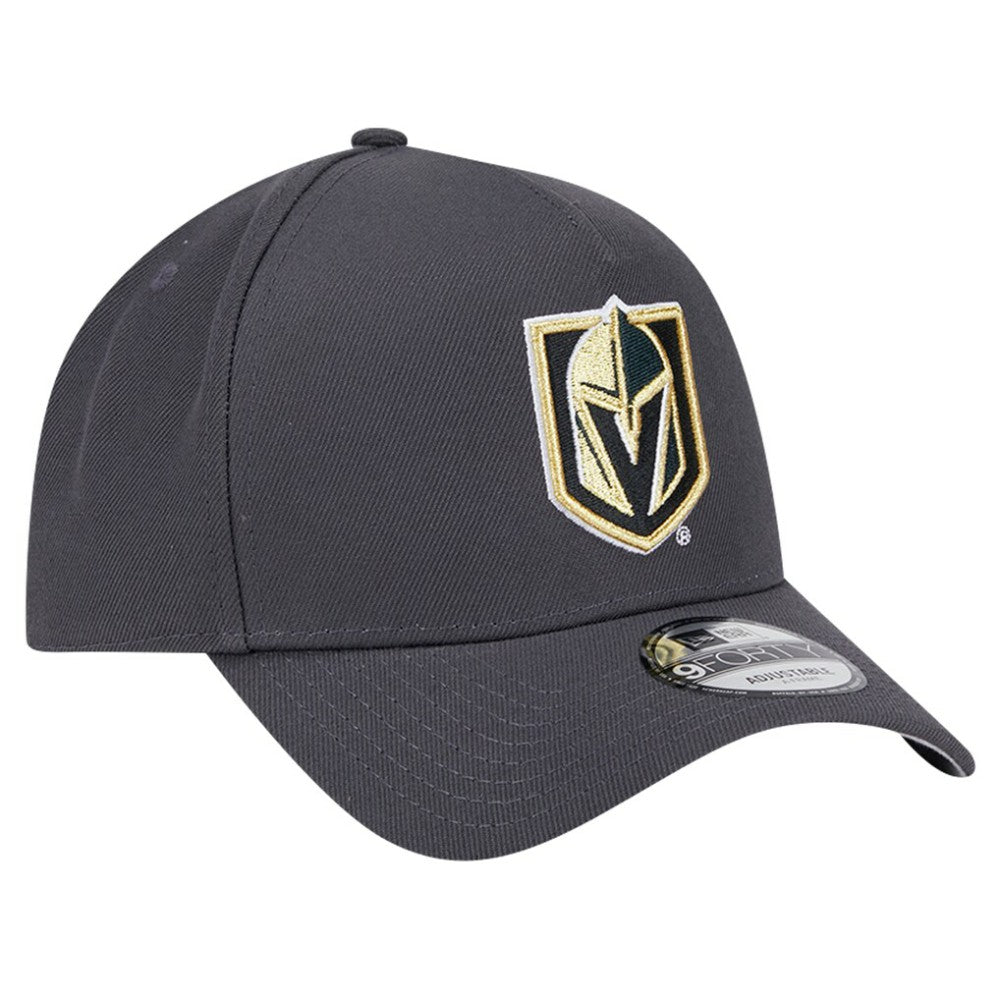 Vegas Golden Knights New Era Core A-Frame 9FORTY Adjustable Hat Gray