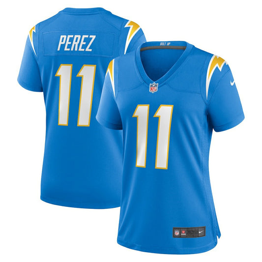 Luis Perez Los Angeles Chargers Women's Team Game Jersey - Powder Blue | NFL Jerseys