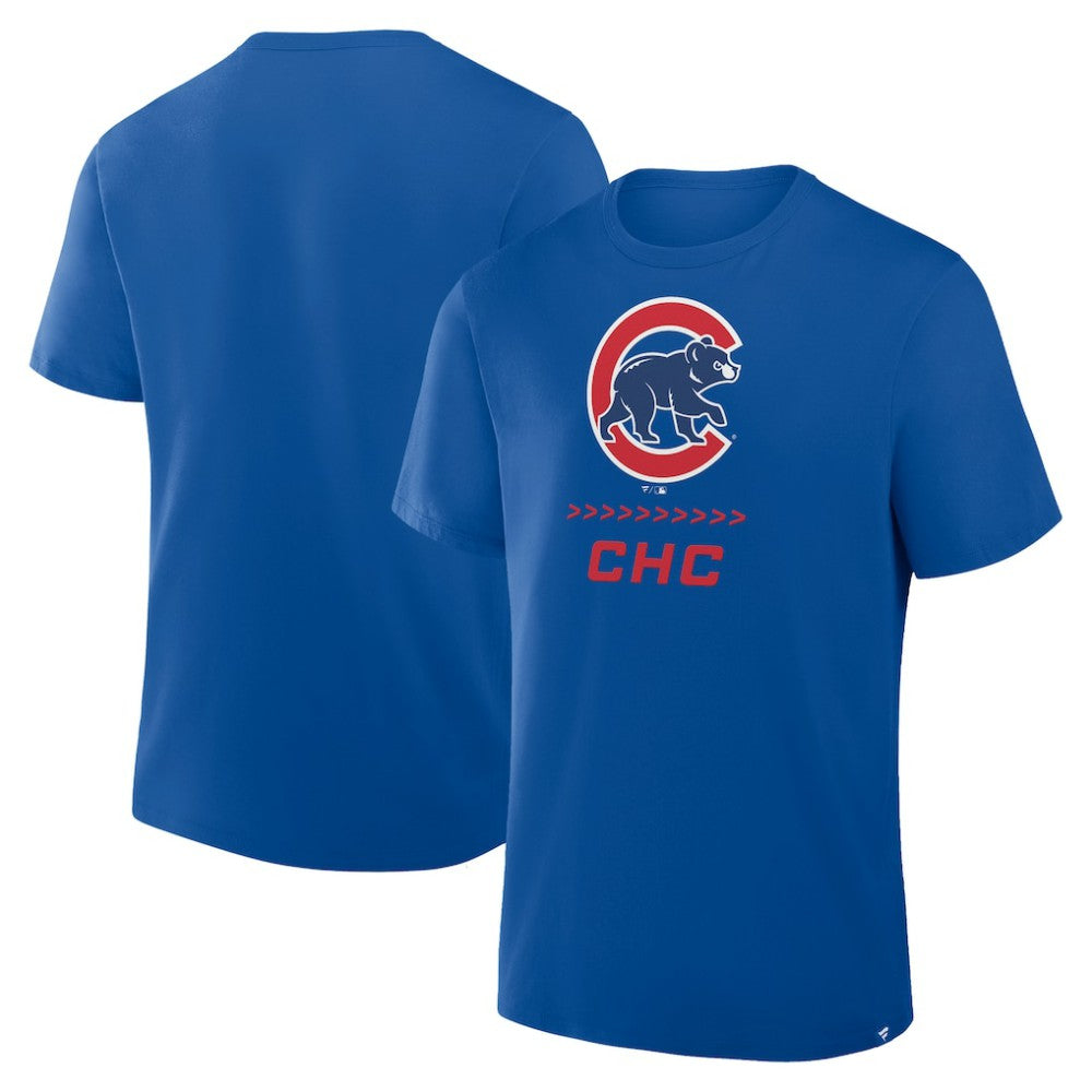 Chicago Cubs Fanatics Clubhouse Legacy Side Swipe T-Shirt Clearance