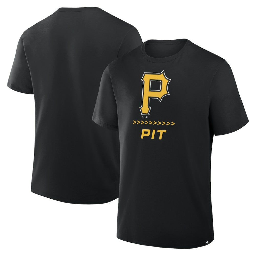 Pittsburgh Pirates Fanatics Clubhouse Legacy Side Swipe T-Shirt Lifestyle
