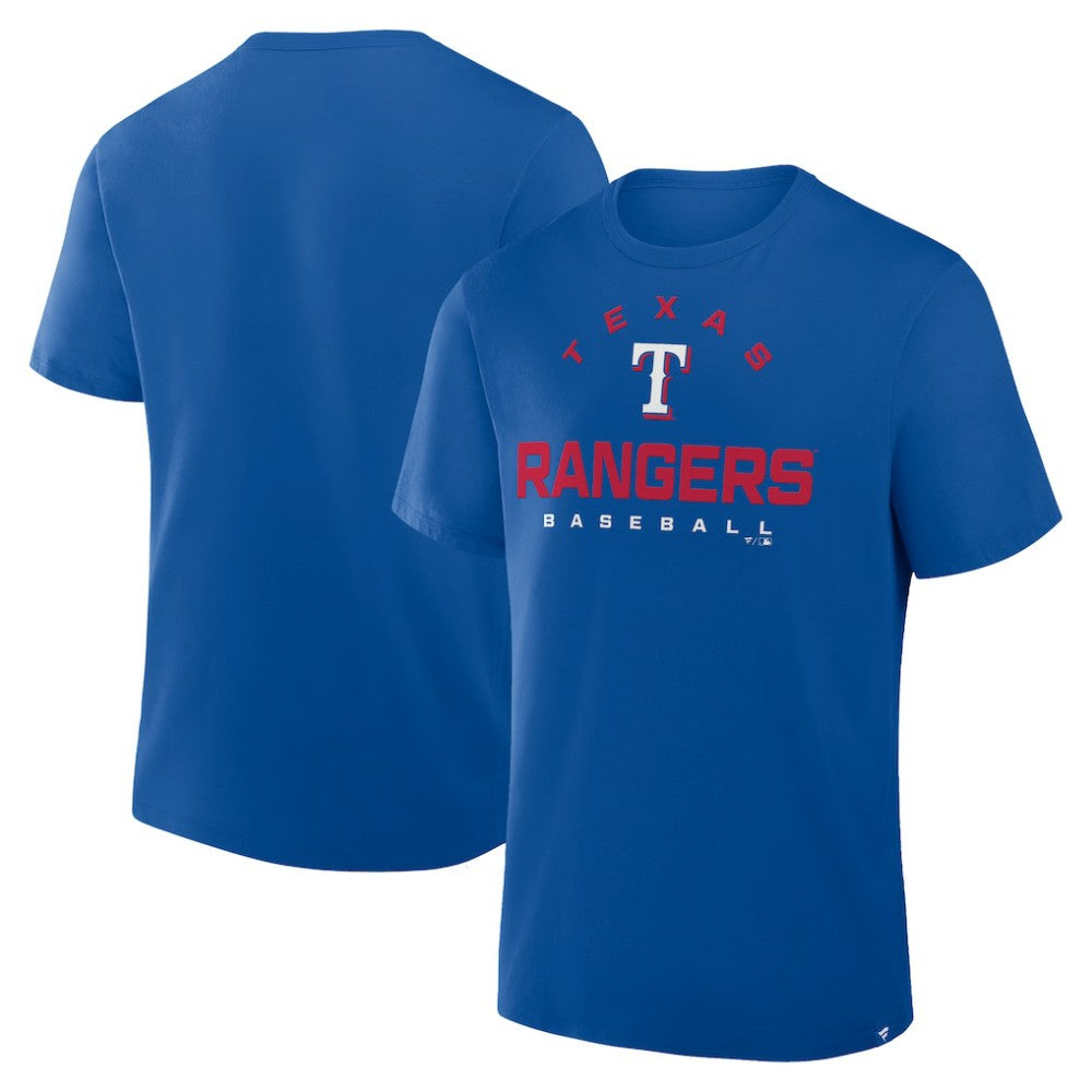 Texas Rangers Fanatics Clubhouse Legacy Primary Play T-Shirt On Sale