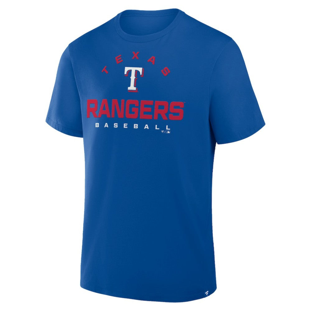 Texas Rangers Fanatics Clubhouse Legacy Primary Play T-Shirt On Sale