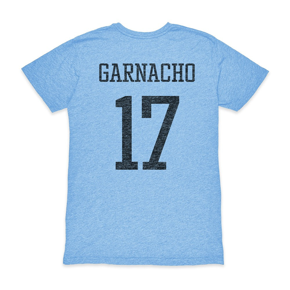 Alejandro Garnacho Argentina National Team 1863FC Player Vintage Tri-Blend T-Shirts - Light Blue