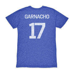 Alejandro Garnacho Argentina National Team 1863FC Player Vintage Tri-Blend T-Shirts - Blue