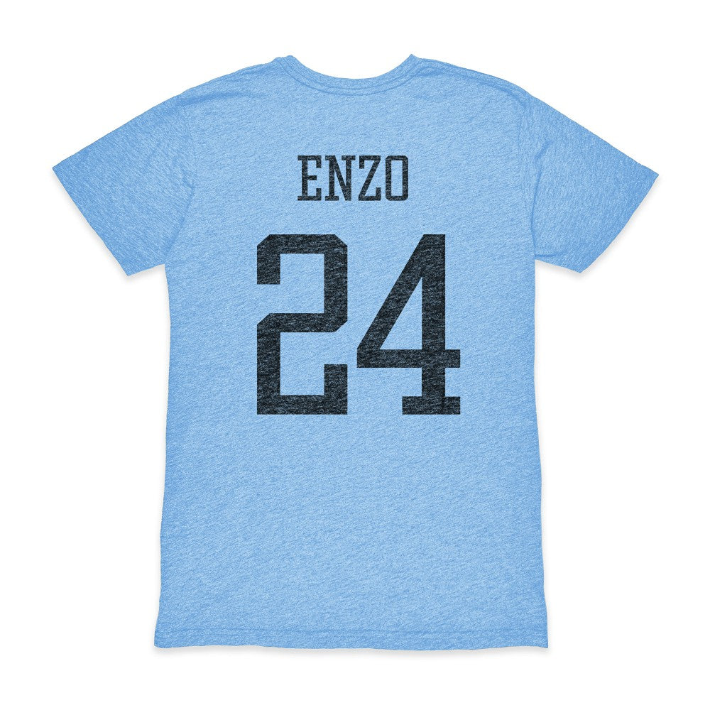 Enzo Fernández Argentina National Team 1863FC Player Vintage Tri-Blend T-Shirts - Light Blue