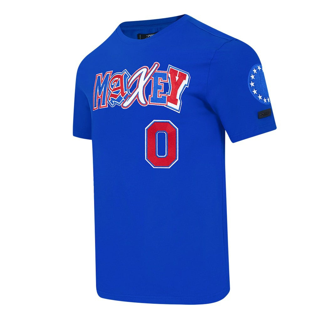 NBA - Tyrese Maxey Philadelphia 76ers Pro Standard City Ransom T-Shirt - Royal