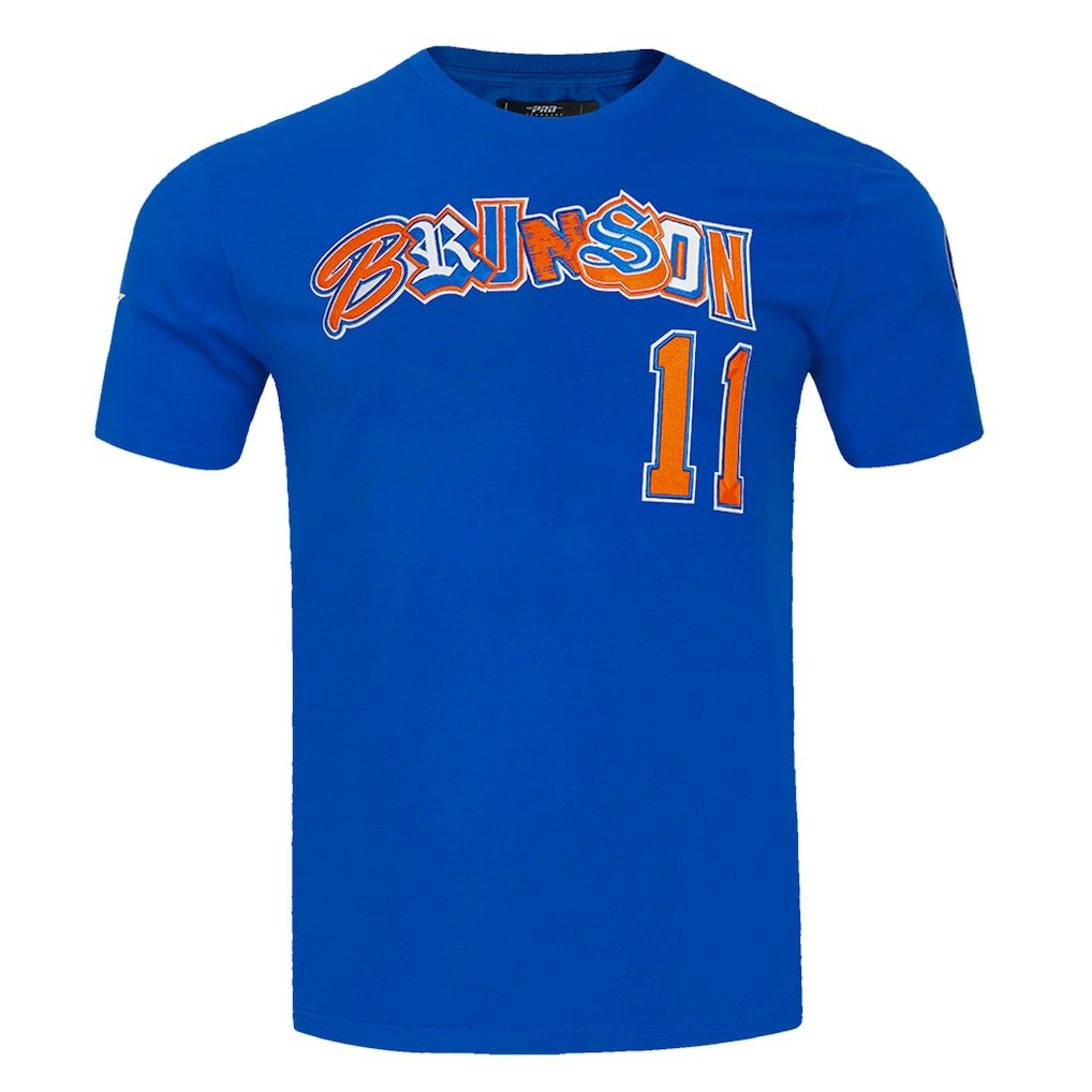 NBA - Jalen Brunson New York Knicks Pro Standard City Ransom T-Shirt - Blue