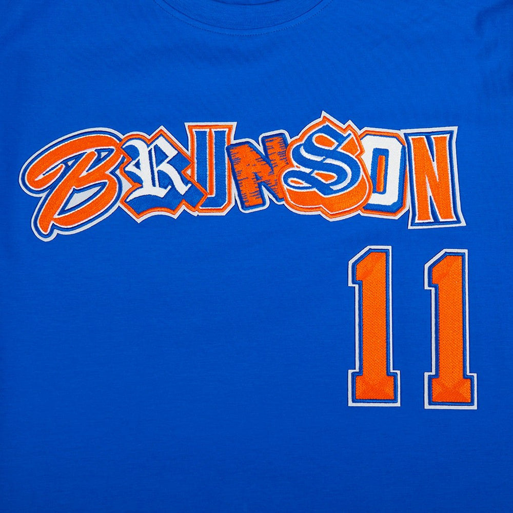 NBA - Jalen Brunson New York Knicks Pro Standard City Ransom T-Shirt - Blue