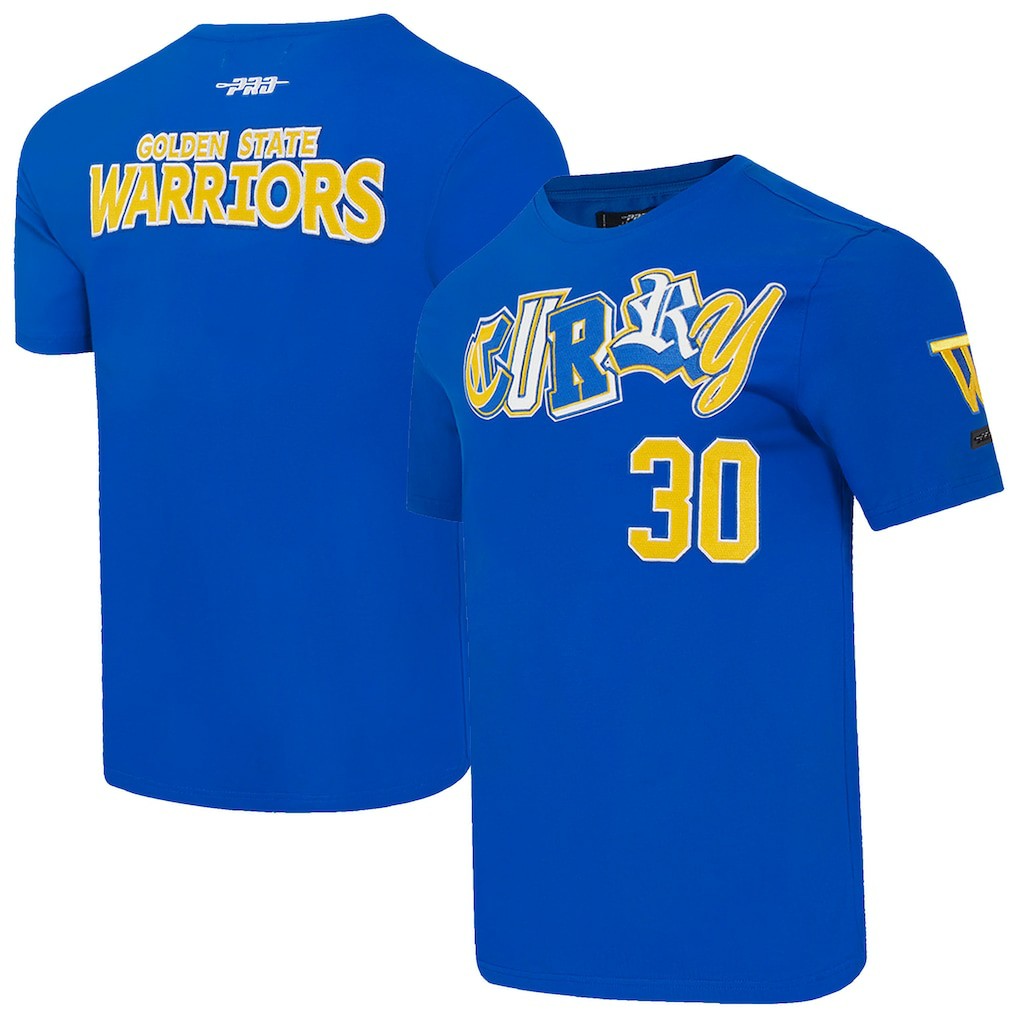 NBA - Stephen Curry Golden State Warriors Pro Standard City Ransom T-Shirt - Royal