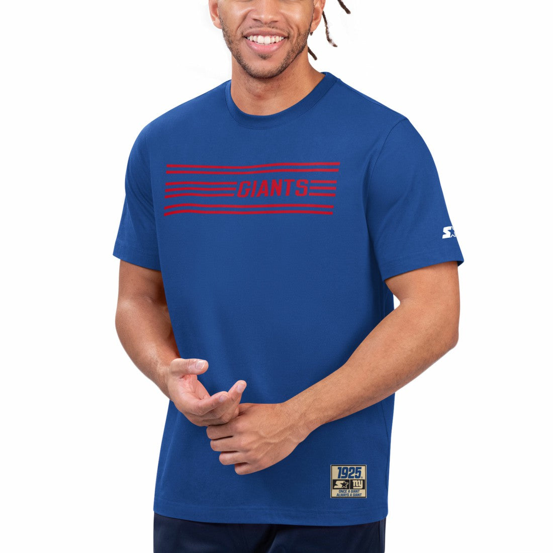 New York Giants Starter 100th Season T-Shirt Royal - NFL
