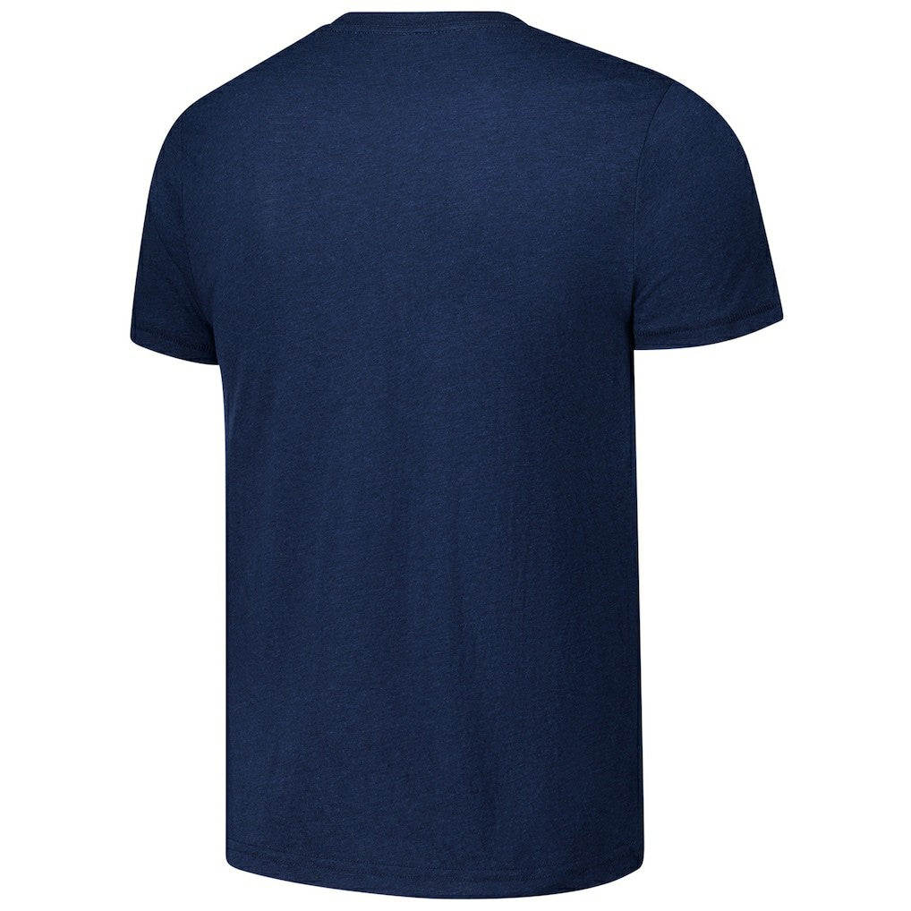 Chicago Bears Homage Unisex Ruffle Some Feathers Tri-Blend T-Shirt Navy - NFL