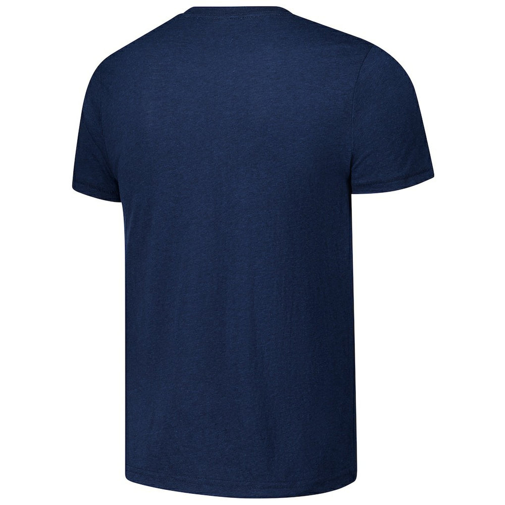 Chicago Bears Homage Unisex Ruffle Some Feathers Tri-Blend T-Shirt Navy - NFL