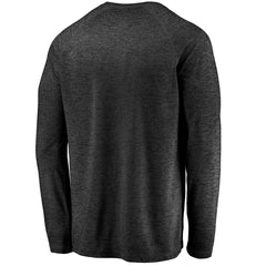 Green Bay Packers Iconic Striated Dark Logo Raglan Long Sleeve T-Shirt Black - Fanatics